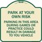 Signmission Parking in This Area During Games or Practices Could Result in Damage to Your Vehicle, TG-1818-23436 A-DES-TG-1818-23436 - alternate 1